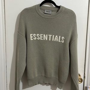 Essentials fear of god kids pistachio sweater